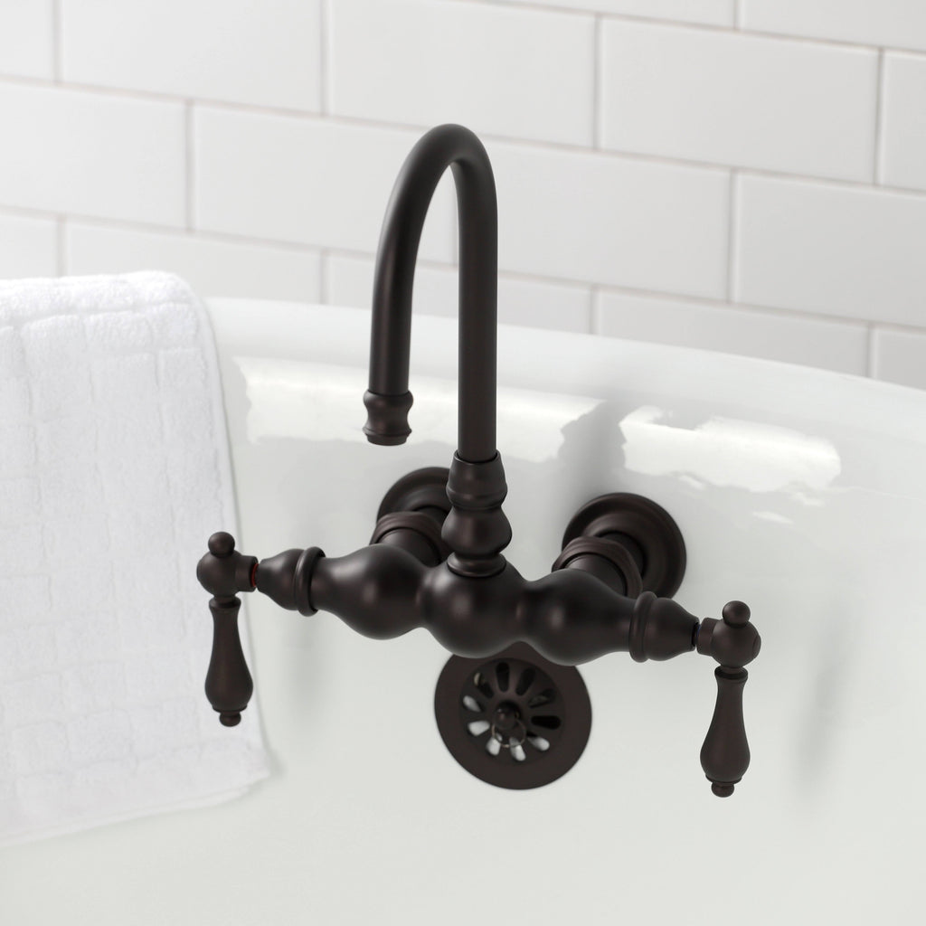 Wall Mount Clawfoot Tub Faucet Polished Chrome K209