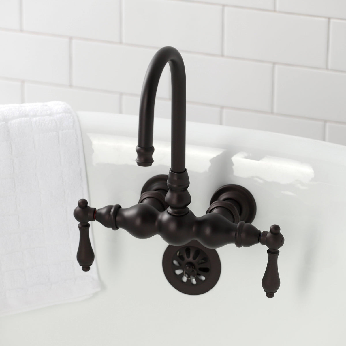 Wall Mount Clawfoot Tub Faucet Polished Chrome K209