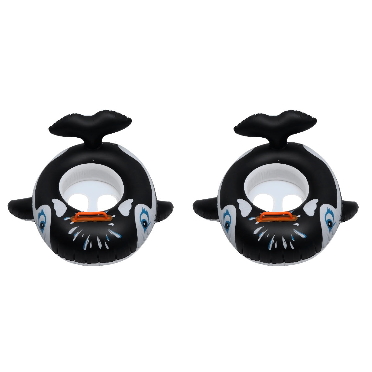 2 pcs Baby Seat Swim Ring Whale Design Pool Toys G370