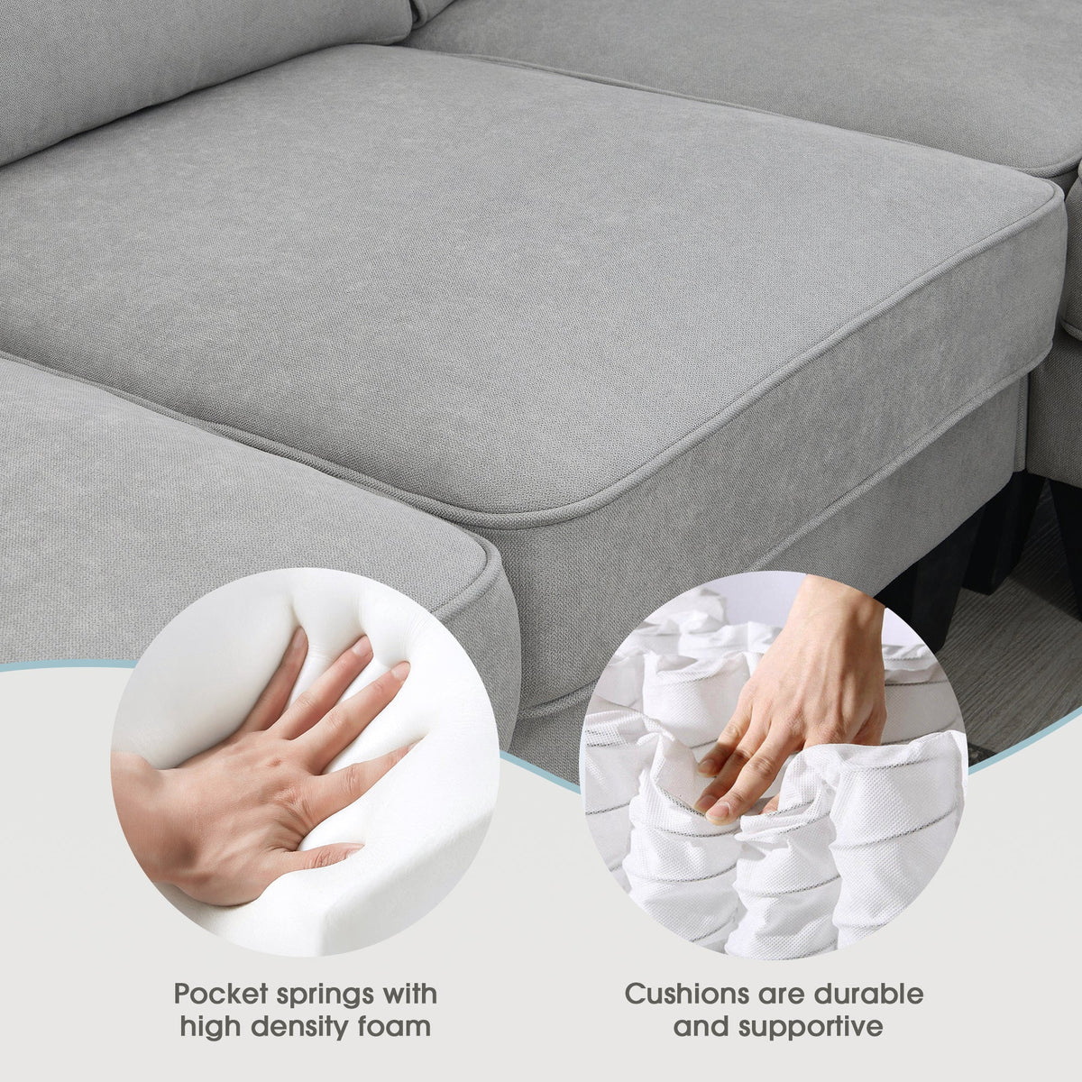 U-Shape Sectional Sofa Set W26772
