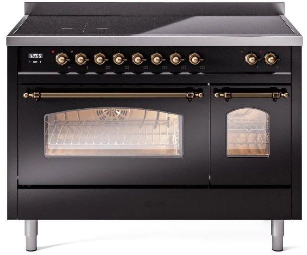 48 Induction Range with Electric Oven in Black Q7788