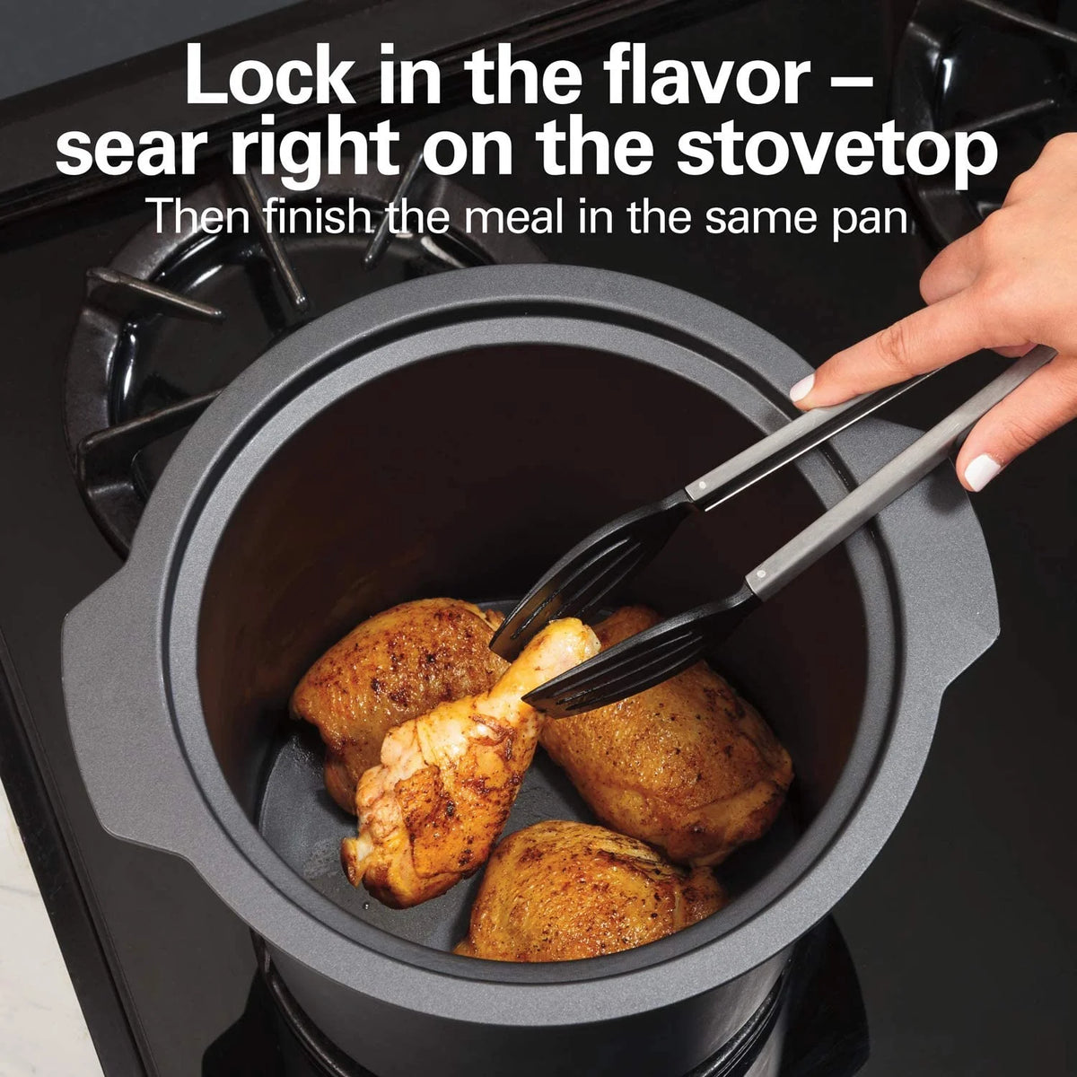 10 Quart Programmable Slow Cooker with Stovetop Safe Crock & 8 Quart Programmable Slow Cooker A252224