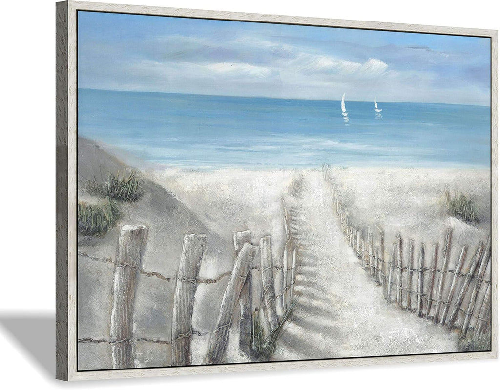 Coastal Beach Painting on Canvas Wall Art (36” x 24” x 1 Panel) M96705