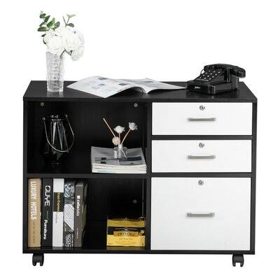 Wood 3 Drawer Lateral Filing Cabinet T207