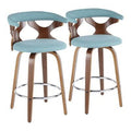 Teal Swivel Bar Stool F786