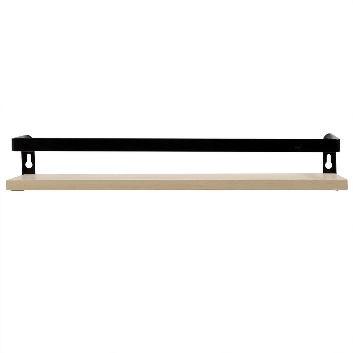 Beige Oak Floating Storage Wall Shelf B190