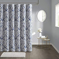 Aqua Silver 72" x 72" Fabric Shower Curtain Q624905