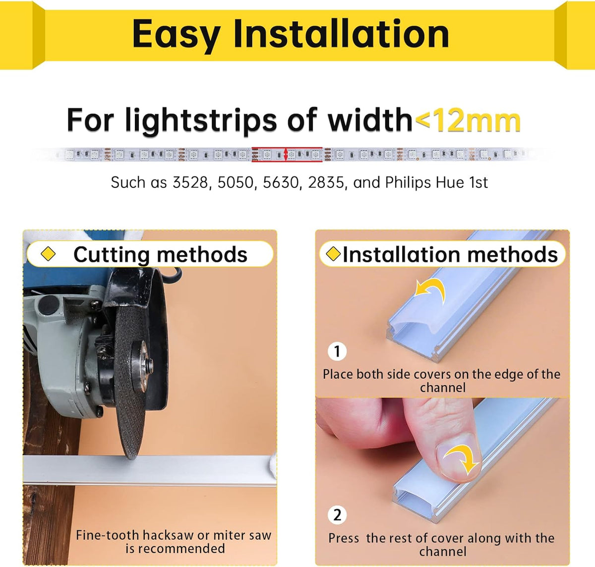 10Pack 6.6FT U Shape LED Aluminum Channel System with Clear Lens Cover I9717