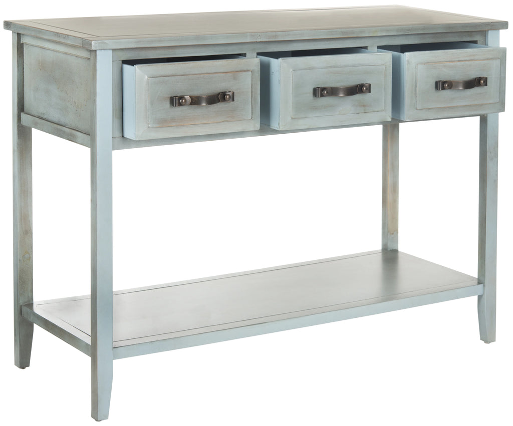 Rustic Console Table with 3 Drawers W423