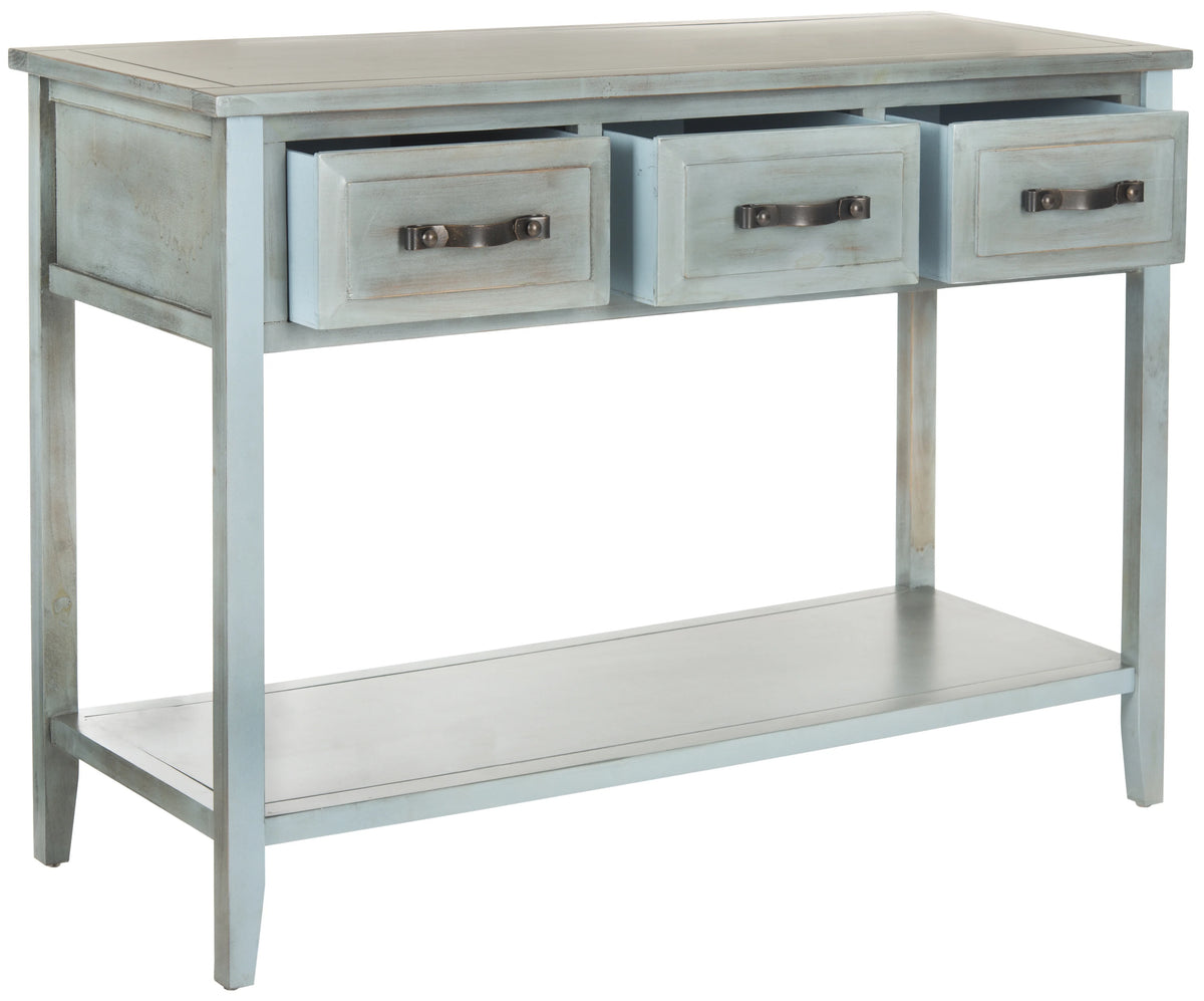 Rustic Console Table with 3 Drawers W423