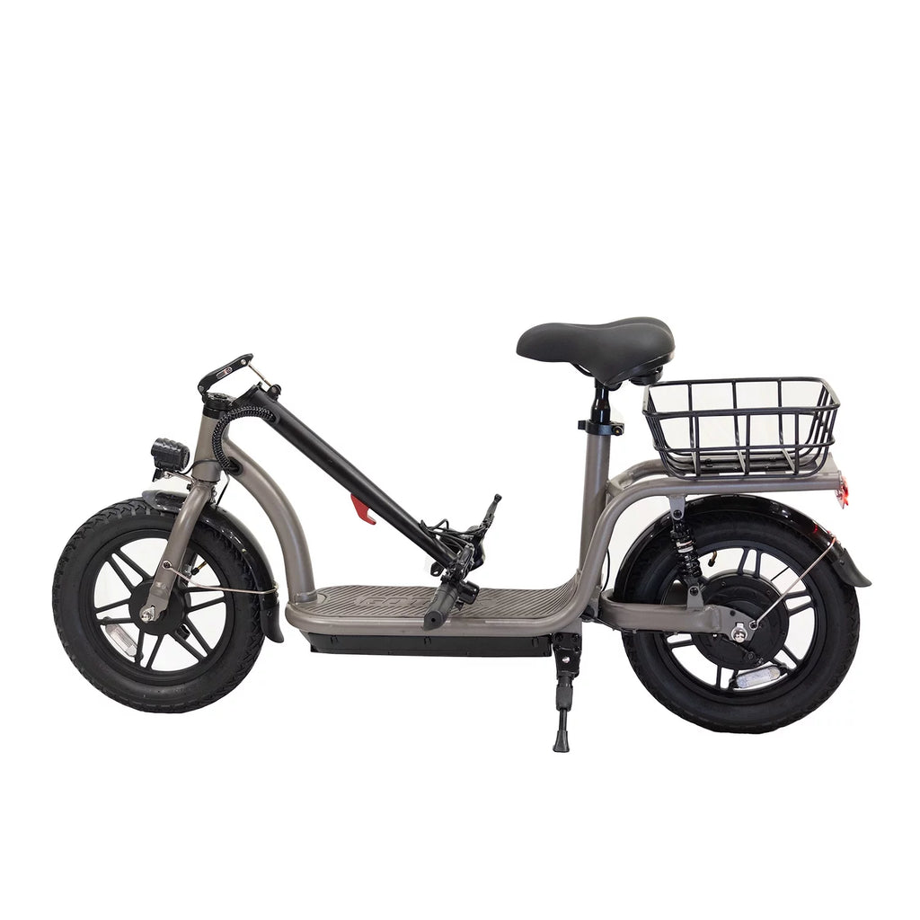 Electric Scooter with Seat, 400W, 14 Pneumatic Tire, Black R56111