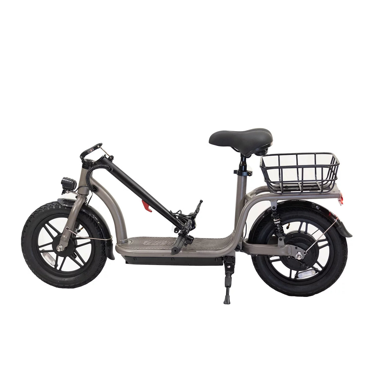 Electric Scooter with Seat, 400W, 14 Pneumatic Tire, Black R56111