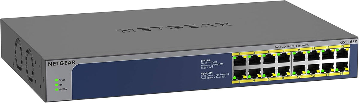 8-Port Gigabit Ethernet Unmanaged PoE Switch with 8 x PoE+ @ 123W A9057