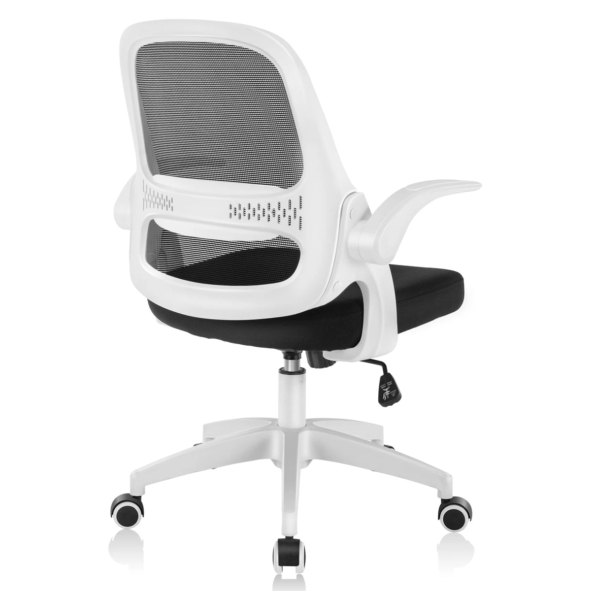 Black Office Chair with Flip-up Armrests V248290