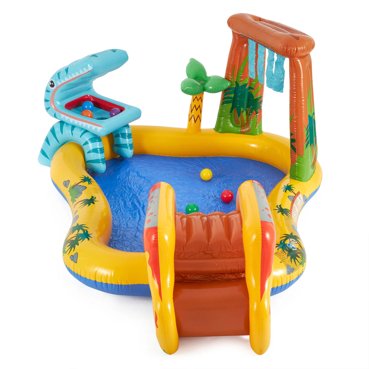 Inflatable Kids Dinosaur Play Center Pool with Slide L579949