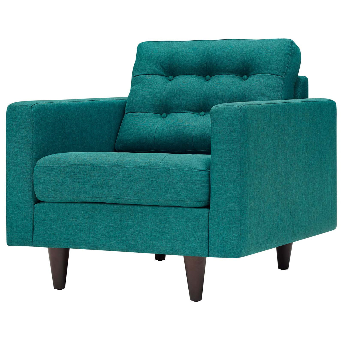 Fabric Aqua Blue Armchair and Sofa Set O84847