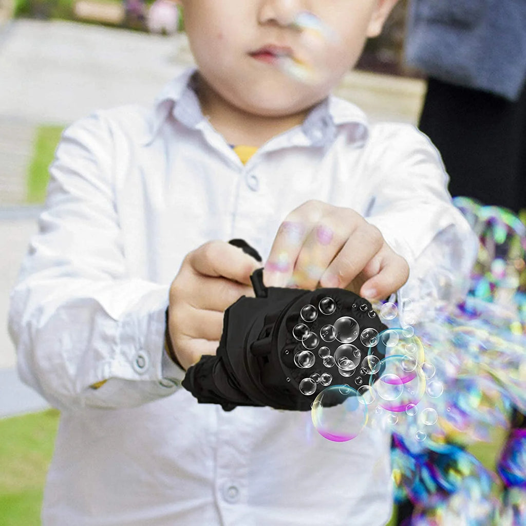 Gatling Bubble Machine 8-Holes Bubble Maker Bubble Gun Toys for Kid, 1 pc V23600