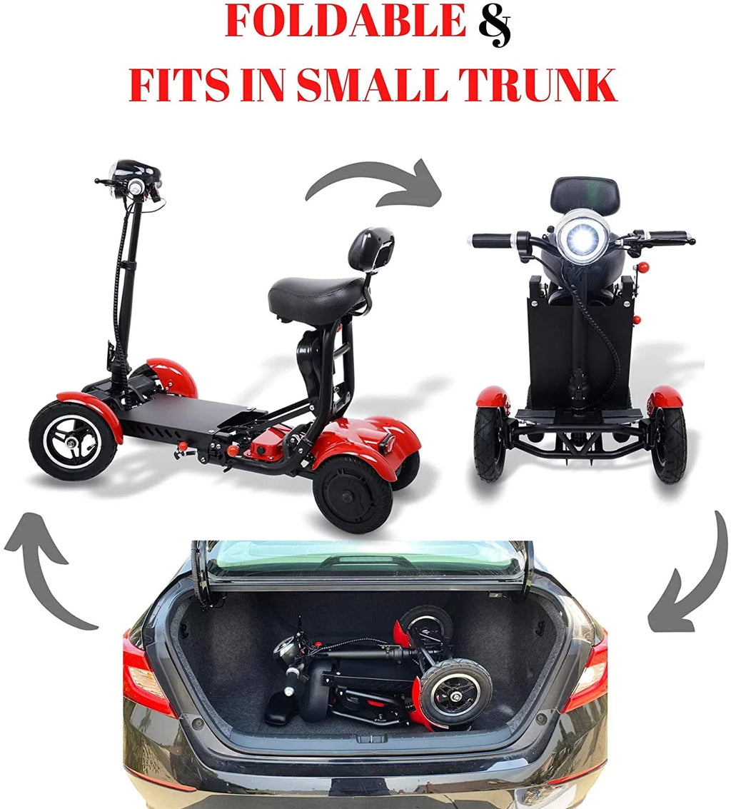 Foldable Lightweight Battery Power Four-Wheel Mobility Scooter E4684