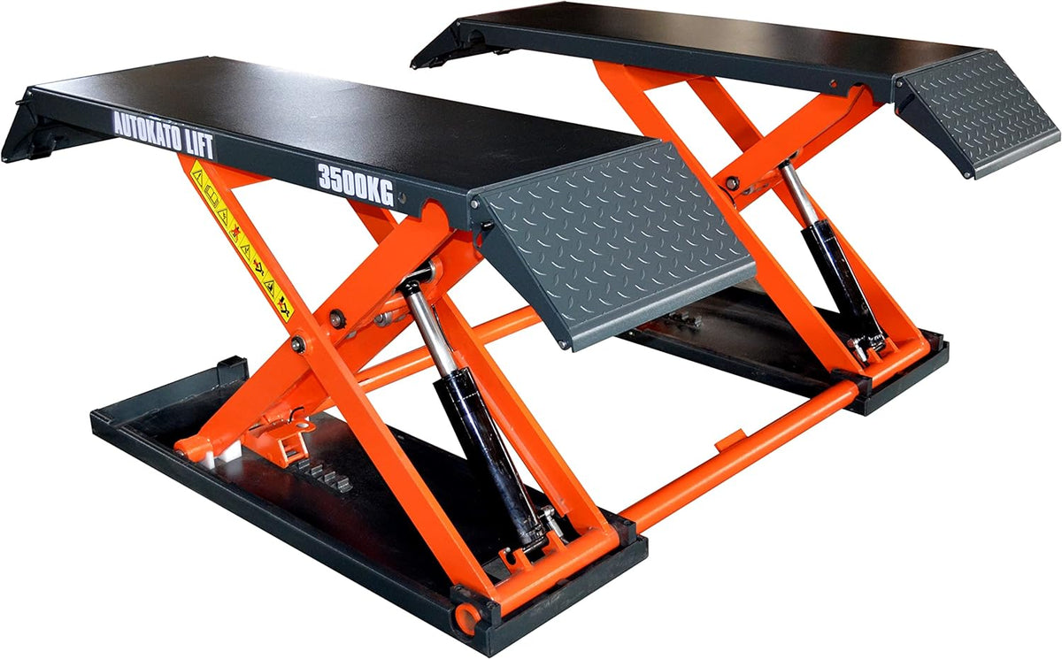 Mid Rise Scissor Lift 8000lbs Pneumatic Release Auto Lift 220V L4680