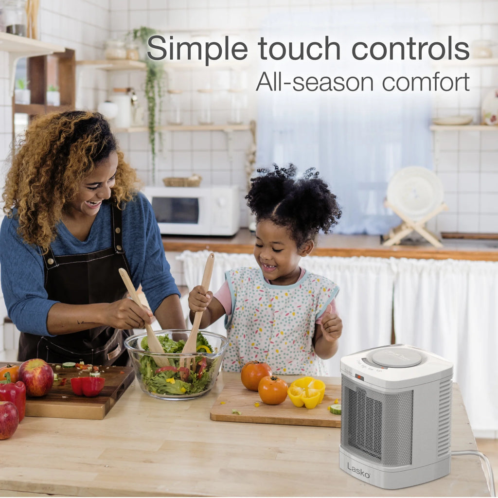 8" 1500W White Space Heater B302556