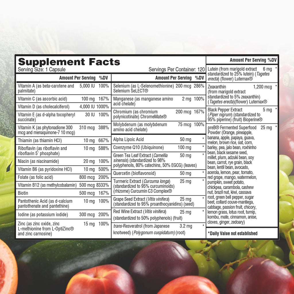 2 Packs Multivitamin, 120 Vegetarian Capsules J900243