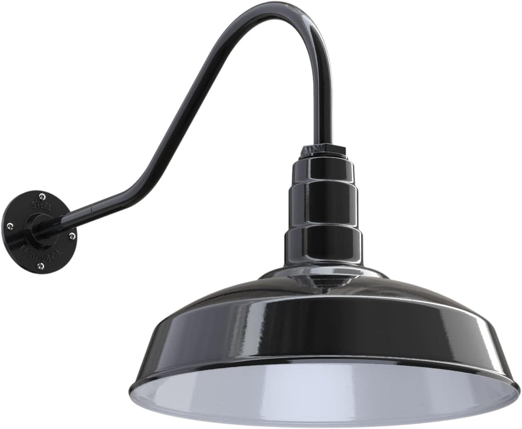 16 Dome Gooseneck Outdoor Wall Mounted Barn Light B196