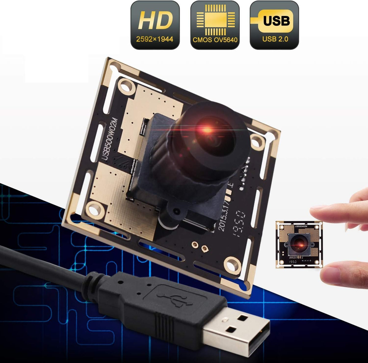 5 Megapixel USB Camera Module with CMOS Sensor F97618