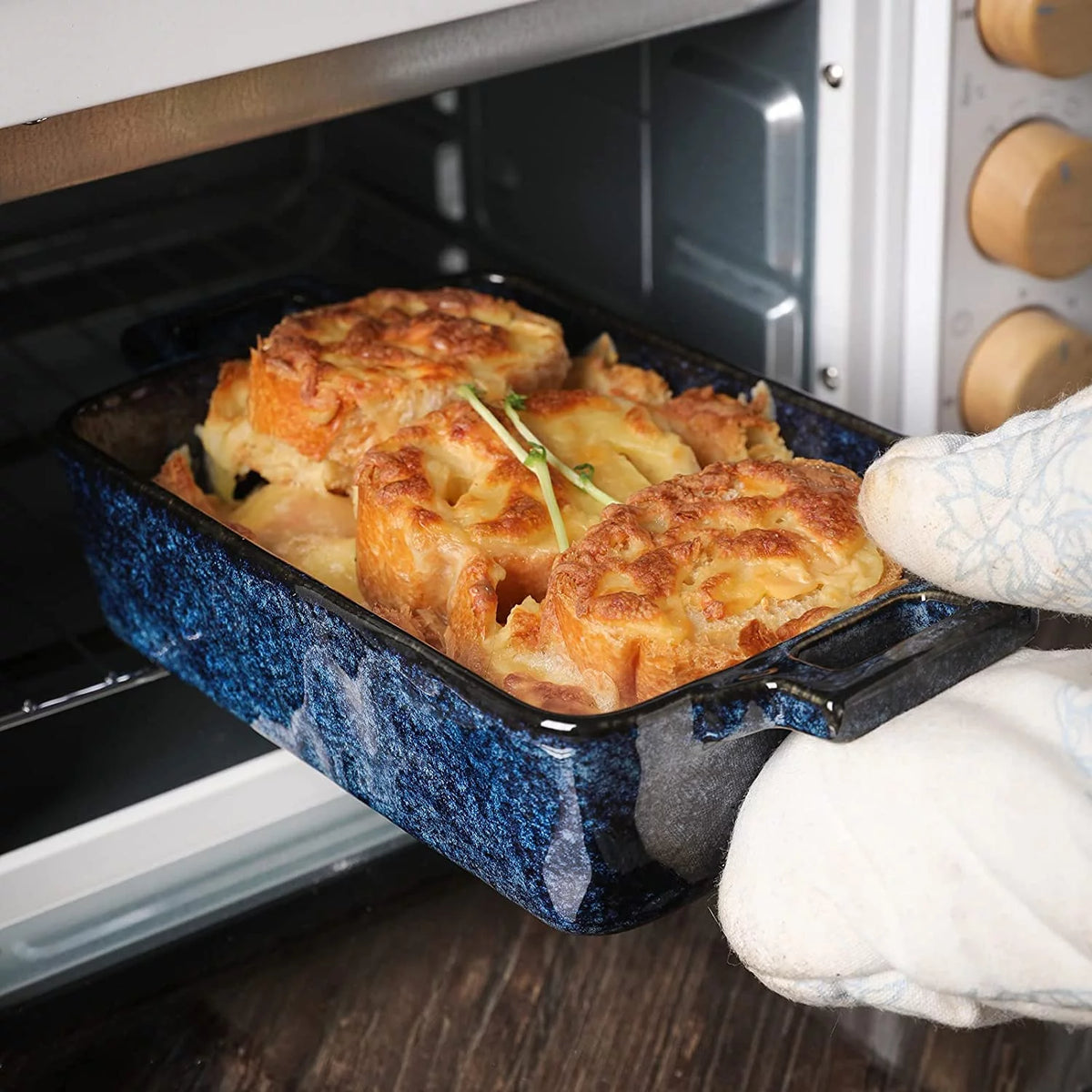 7-Piece Porcelain Blue Bakeware Set L4424