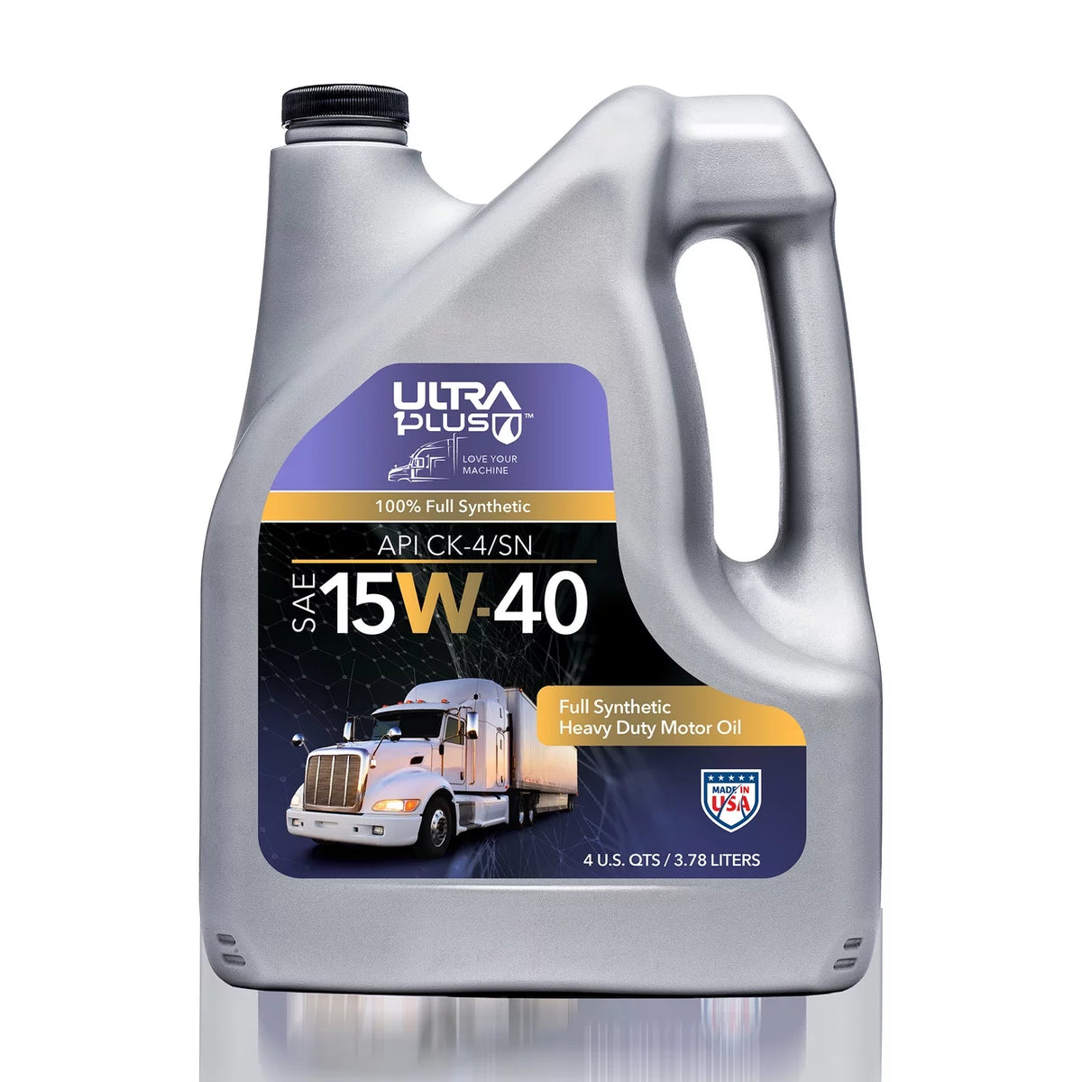 Heavy Duty Full Synthetic Diesel SAE 15W-40 Motor Oil, 1 Gal U313