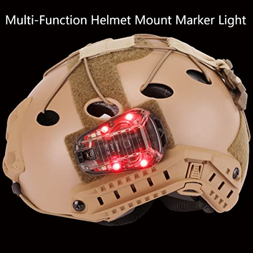 Tactical Helmet Light IR and Visible LED Helmet Strobe I14871