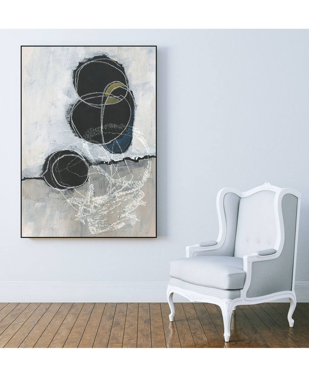 Framed Canvas Art Block Y37402