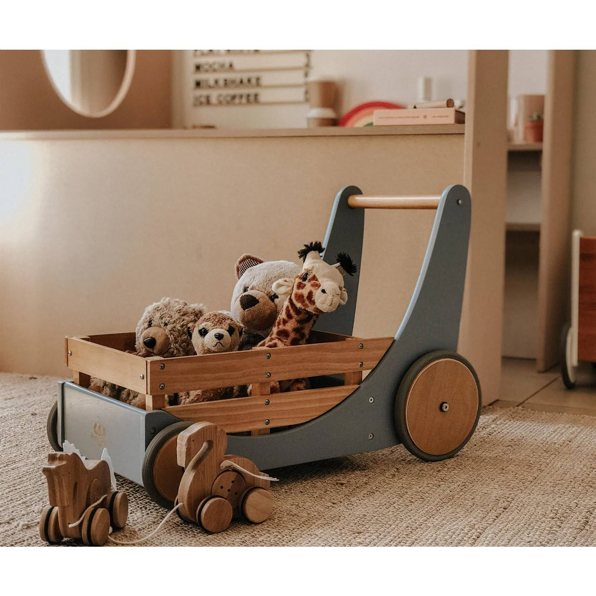 Blue 2-in-1 Cargo Walker Wagon V531664