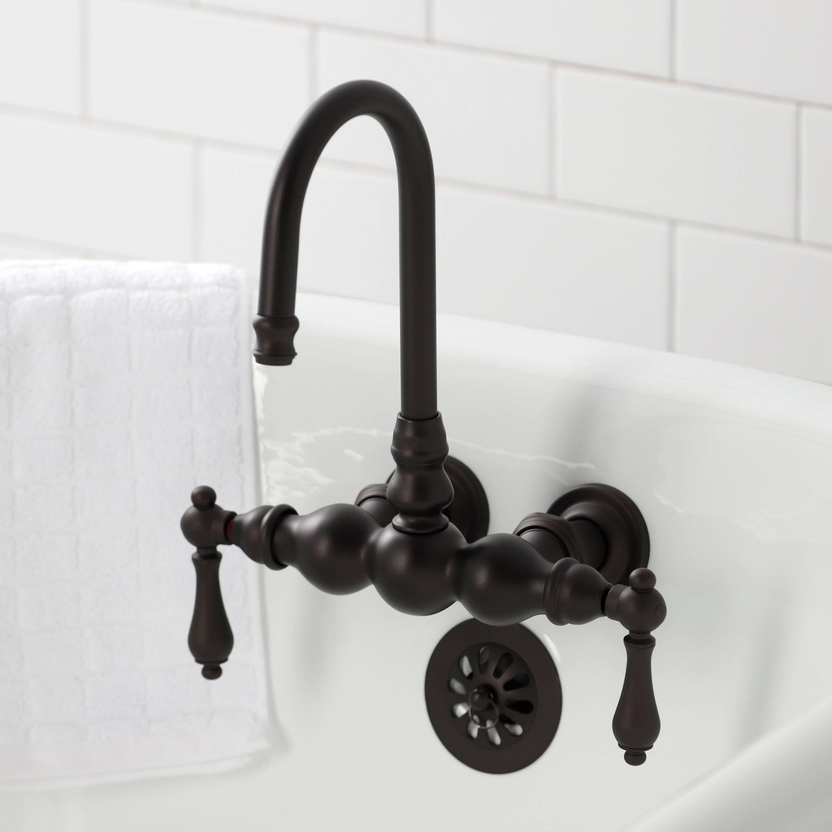 Wall Mount Clawfoot Tub Faucet Polished Chrome K209
