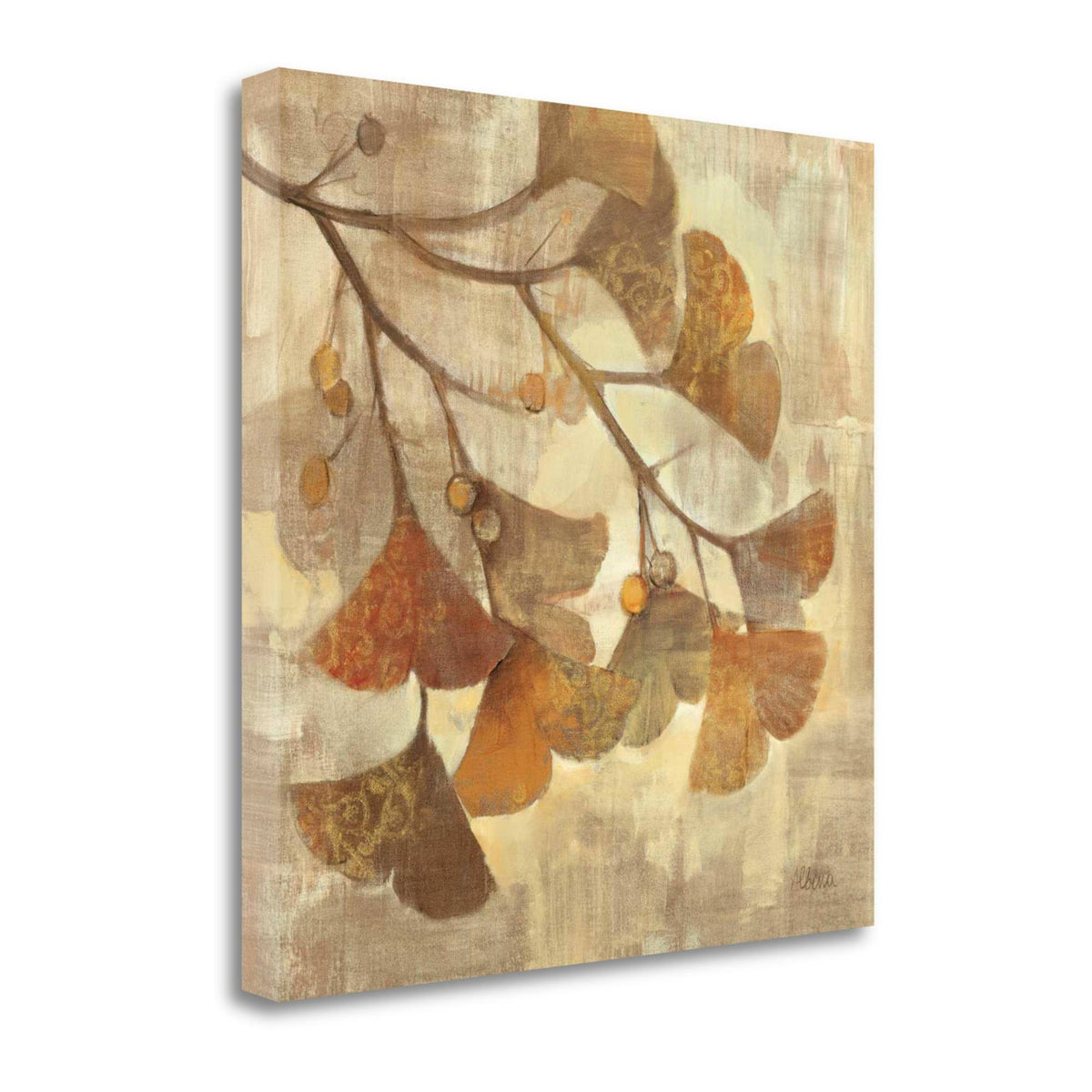 Beige Print on Canvas A15597