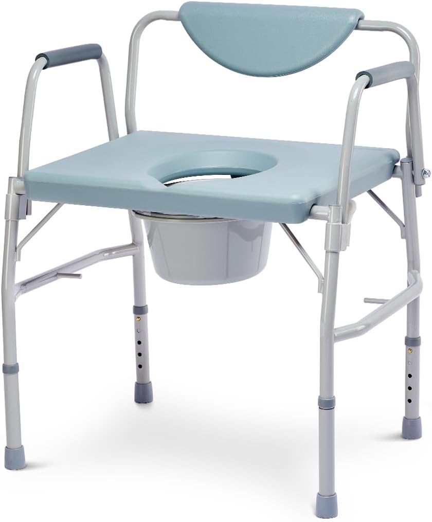 3 in 1 Bariatric Commode Chair with Extra Wide Seat Q44607