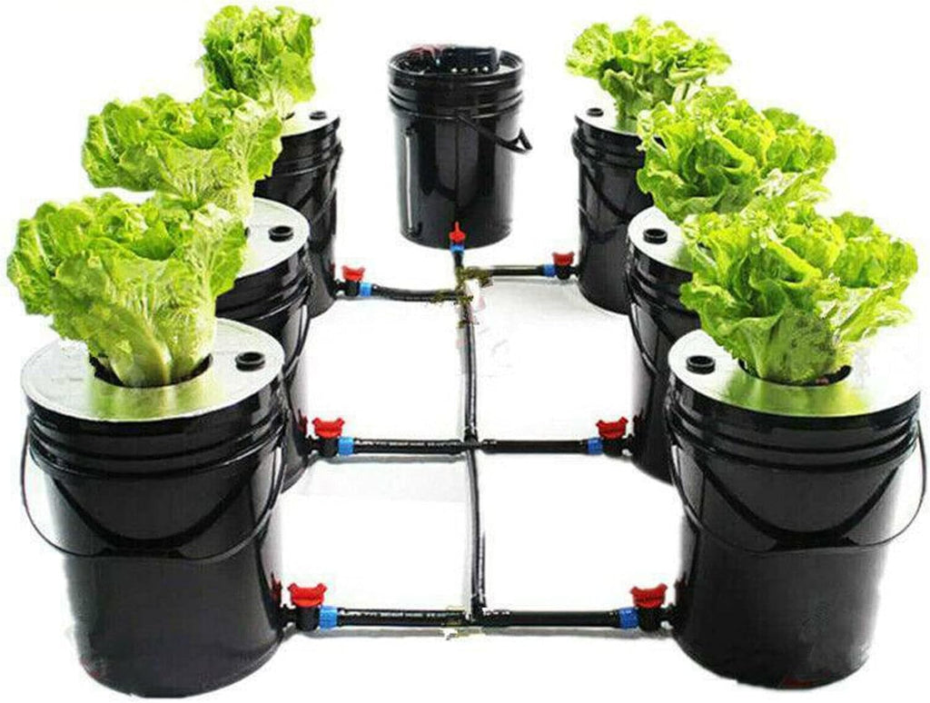 7 Bucket 5 Gallon Deep Water Culture Hydroponic System L911952