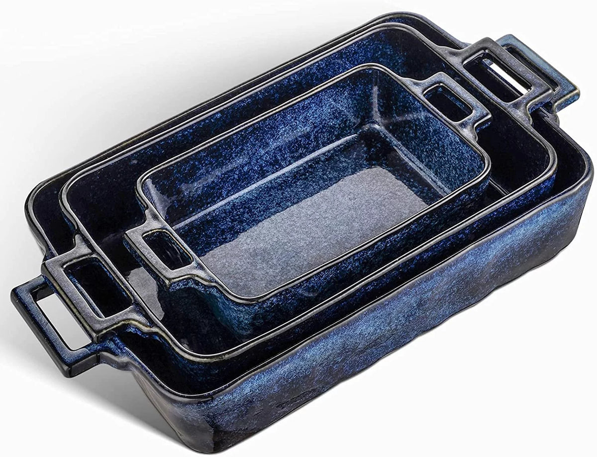7-Piece Porcelain Blue Bakeware Set L4424