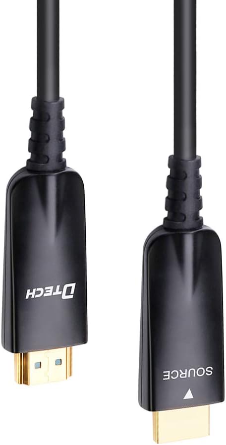 50m Fiber Optic HDMI Cable 4K 30Hz 1080p 60Hz Black P452560