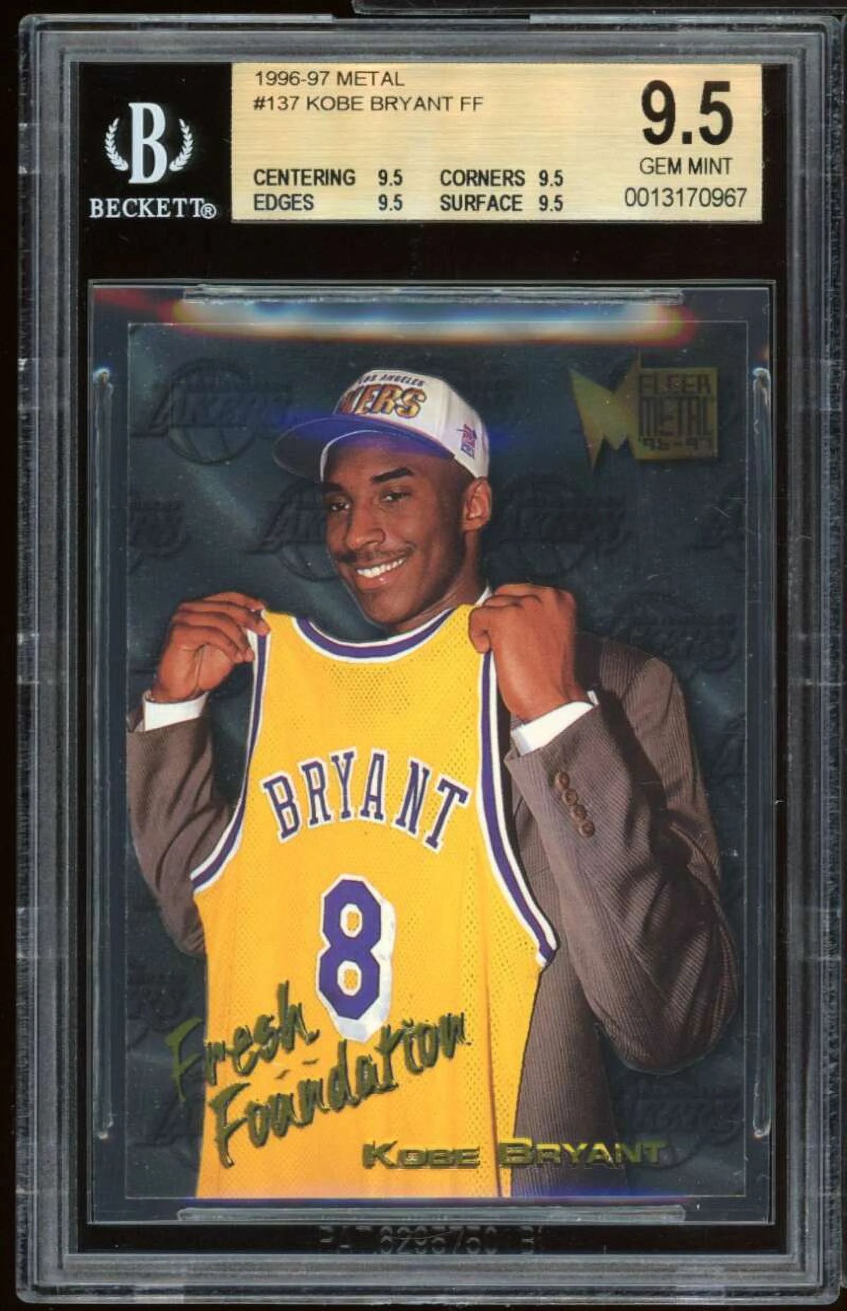 1996-97 Metal #137 Rookie Card BGS 9.5 R699