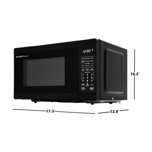 Compact Oven with Removable 10" Carousel Turntable, 700 Watt Countertop Microwave, White I320