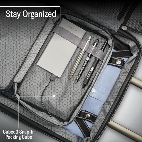 Silver 21-Inch Hardside Expandable Luggage with Spinner Wheels S199141