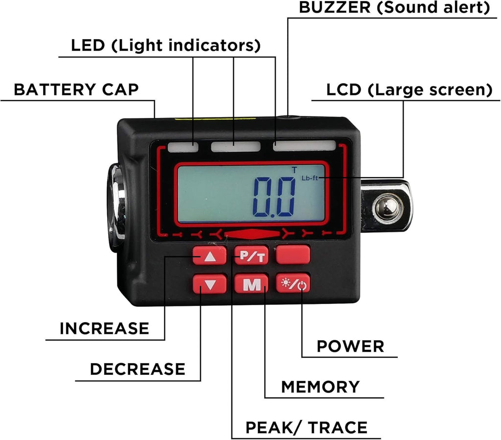 1/2-Inch Digital Torque Adapter R298