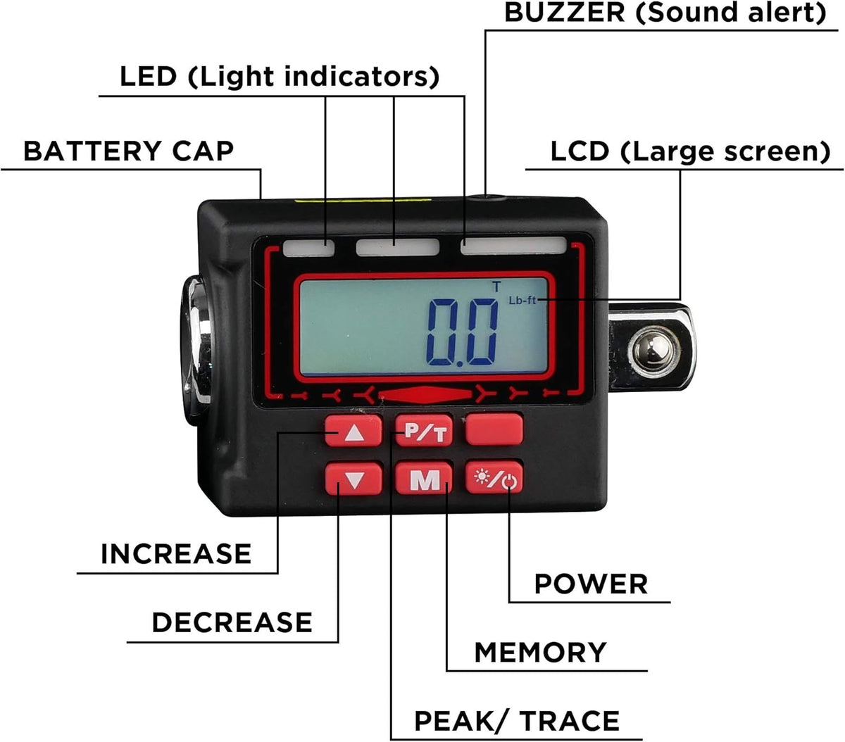 1/2-Inch Digital Torque Adapter R298