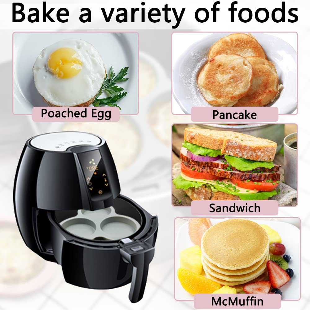 3 Pcs Silicone Nonstick Air Fryer Egg Mold A323767