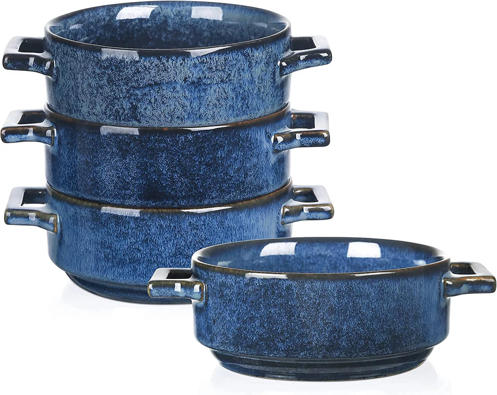7-Piece Porcelain Blue Bakeware Set L4424