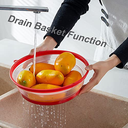 Collapsible Microwave Lid, 10.5 inches Plate Cover with Hook Hole, BPA Free P7928