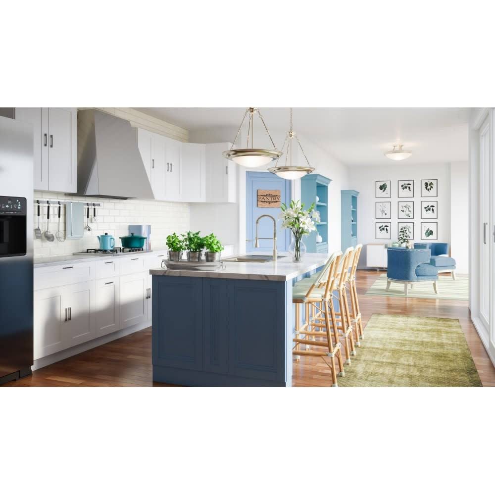 White Shaker Kitchen Base Cabinet D341
