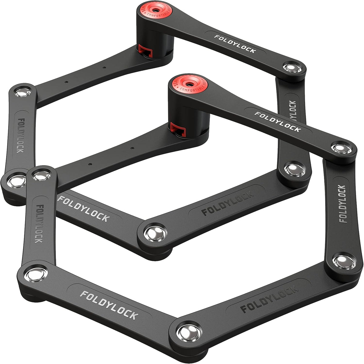 Folding Bike Locks Set of 2 Heavy Duty Anti Theft Y6820