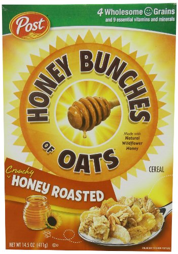 Honey Roasted Whole Grain Cereal, 28 Ounce Box X8499