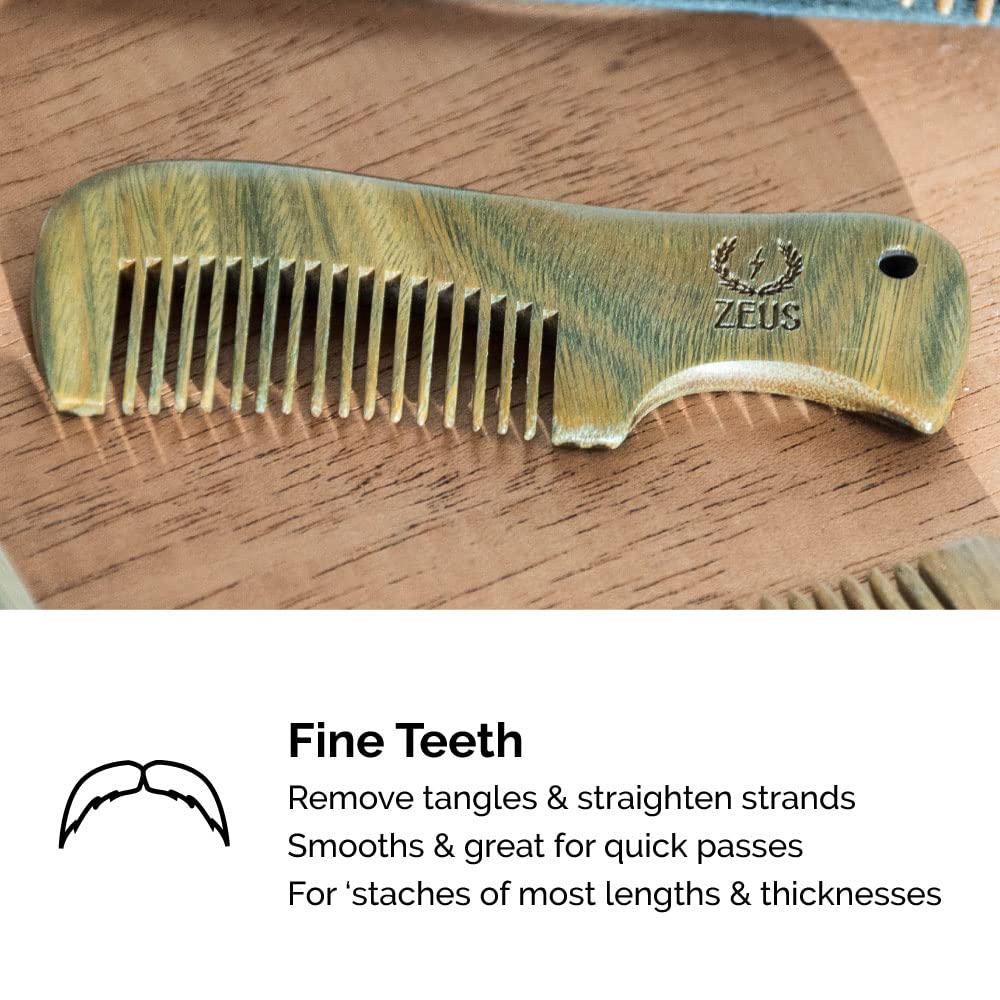 Sandalwood Mustache Comb G4207